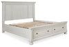 Cama Queen Robbinsdale con almacenamiento y paneles