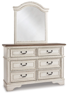 Realyn Full Panel Bed, Dresser, Mirror and Nightstand