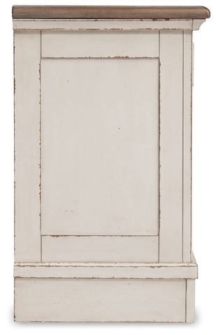 Realyn King Upholstered Panel Bed, Dresser, Mirror and Nightstand