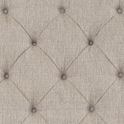 Cama Queen con paneles tapizados, tocador, espejo y mesita de noche Realyn