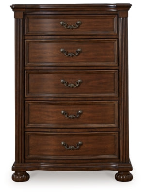 Lavinton Queen Poster Bed, Dresser, Mirror, Chest and Nightstand
