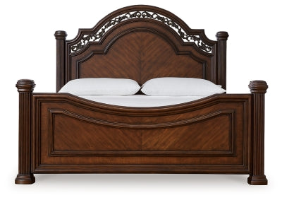 Lavinton King Poster Bed, Dresser, Mirror and Nightstand