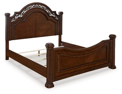 Lavinton King Poster Bed, Dresser, Mirror and Nightstand