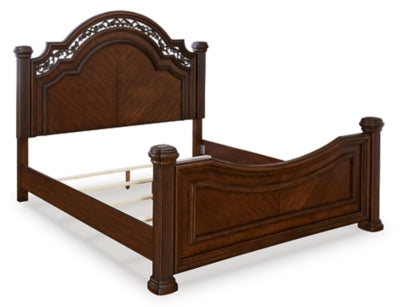 Lavinton Queen Poster Bed, Dresser, Mirror and Nightstand