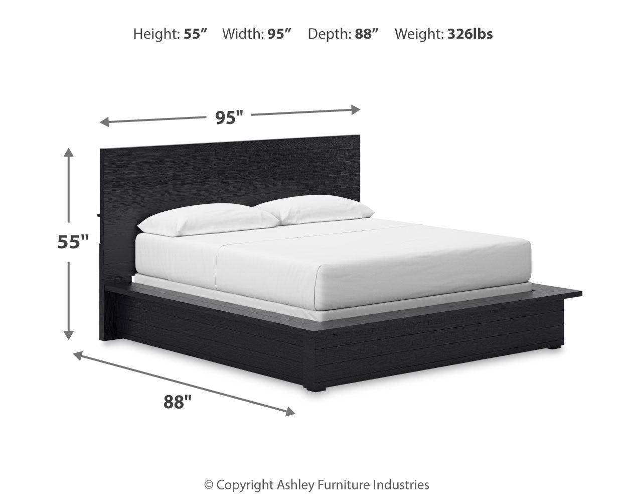 Cama con paneles California King de Londer