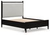 Portdown Queen Upholstered Panel Storage Bed