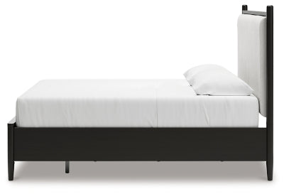 Portdown California King Upholstered Panel Storage Bed