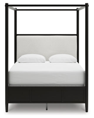 Portdown Queen Upholstered Canopy Bed