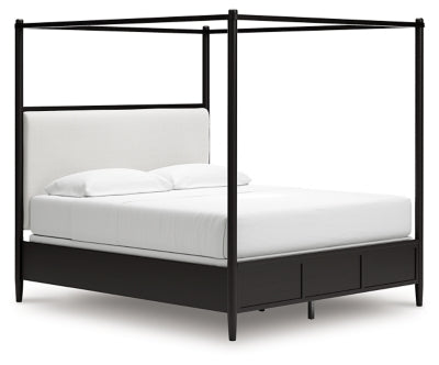 Portdown California King Upholstered Canopy Bed