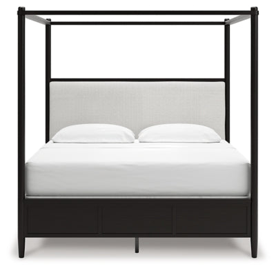Portdown California King Upholstered Canopy Bed