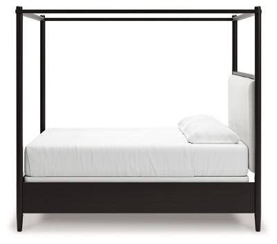 Portdown California King Upholstered Canopy Bed