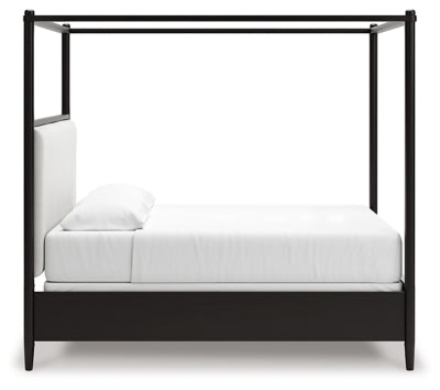Portdown California King Upholstered Canopy Bed