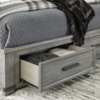 Cama California King con almacenamiento Russelyn