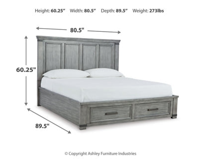 Cama California King con almacenamiento Russelyn