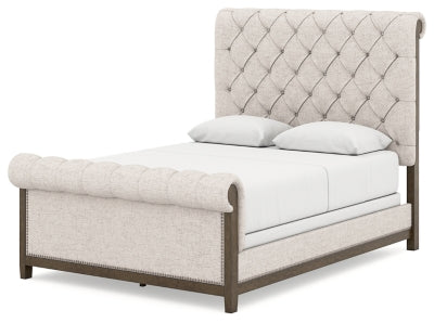 Cama tapizada Hillcott Queen