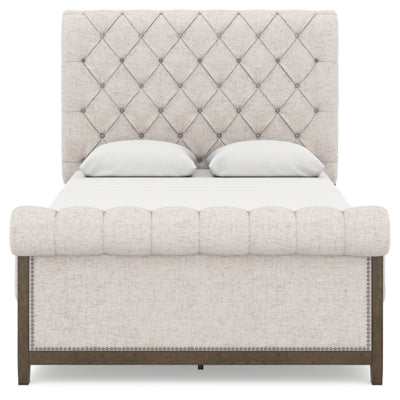 Cama tapizada Hillcott Queen