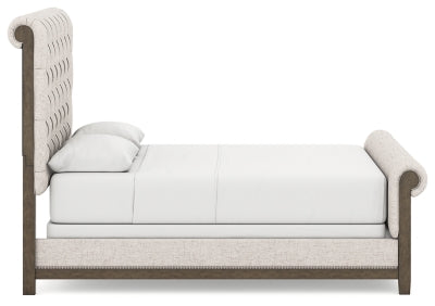 Cama tapizada Hillcott Queen