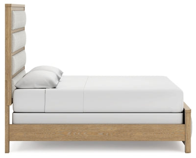 Rencott King Upholstered Bed, Dresser and Mirror