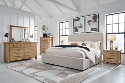 Cama tapizada con almacenaje Kristiland King