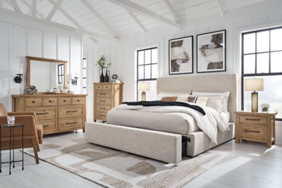 Cama tapizada con almacenaje Kristiland King