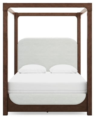 Breckington Queen Upholstered Canopy Bed