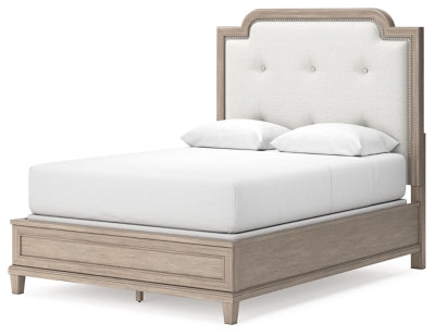 Jorlaina Queen Upholstered Panel Bed