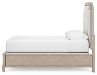 Jorlaina Queen Upholstered Panel Bed