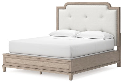 Jorlaina California King Upholstered Panel Bed