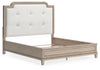 Cama Jorlaina California King con paneles tapizados