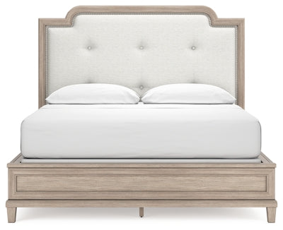 Jorlaina California King Upholstered Panel Bed