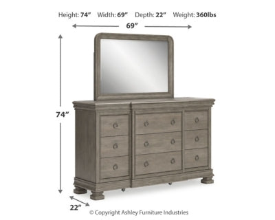 Lexorne Dresser and Mirror