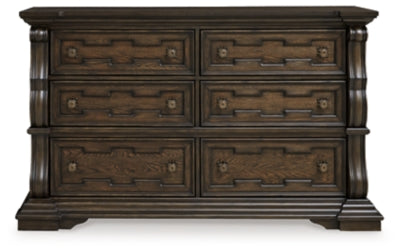 Maylee Queen Upholstered Bed, Dresser, Chest and Nightstand
