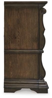 Maylee Queen Upholstered Bed, Dresser, Chest and Nightstand