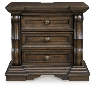 Maylee King Upholstered Bed, Dresser, Mirror and 2 Nightstands