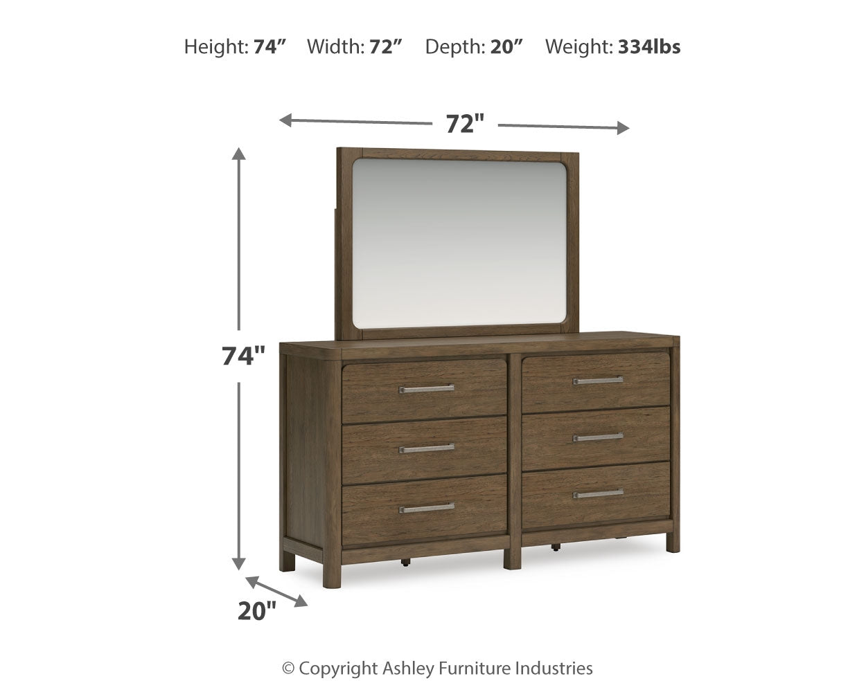 Cabalynn Dresser and Mirror