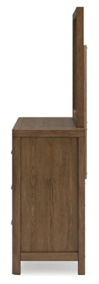 Cabalynn King Upholstered Bed, Dresser and Mirror