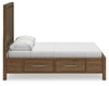 Cama Queen Cabalynn con paneles y almacenamiento