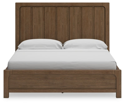 Cama California King con paneles y espacio de almacenamiento Cabalynn