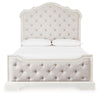 Arlendyne Queen Upholstered Panel Bed and 2 Nightstands