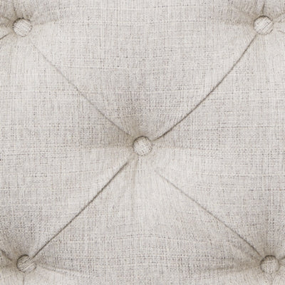 Cama Queen tapizada Arlendyne, tocador y espejo