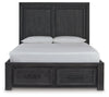 Cama Queen Foyland con almacenamiento y paneles