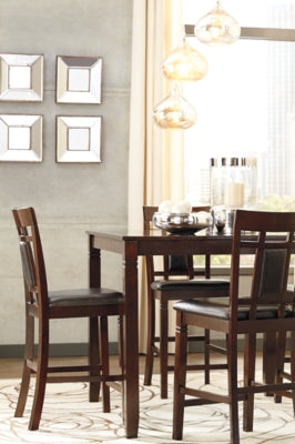 Bennox Counter Height Dining Table and Bar Stools (Set of 5)
