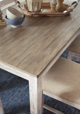 Juego de comedor de 3 piezas con altura de mostrador