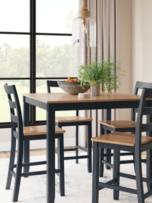 Gesthaven Counter Height Dining Table and 4 Barstools (Set of 5)
