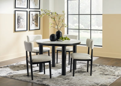 Xandrum Dining Table and 4 Chairs