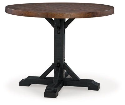 Valebeck Counter Height Table and 4 Barstools