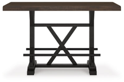 Mesa de comedor de altura de mostrador Valebeck y 4 taburetes