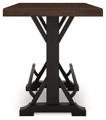 Mesa de comedor de altura de mostrador Valebeck y 4 taburetes