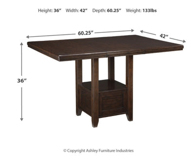 Haddigan Counter Height Dining Extension Table