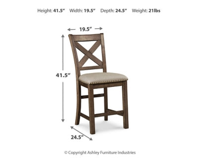 Moriville Counter Height Bar Stool (Set of 2)